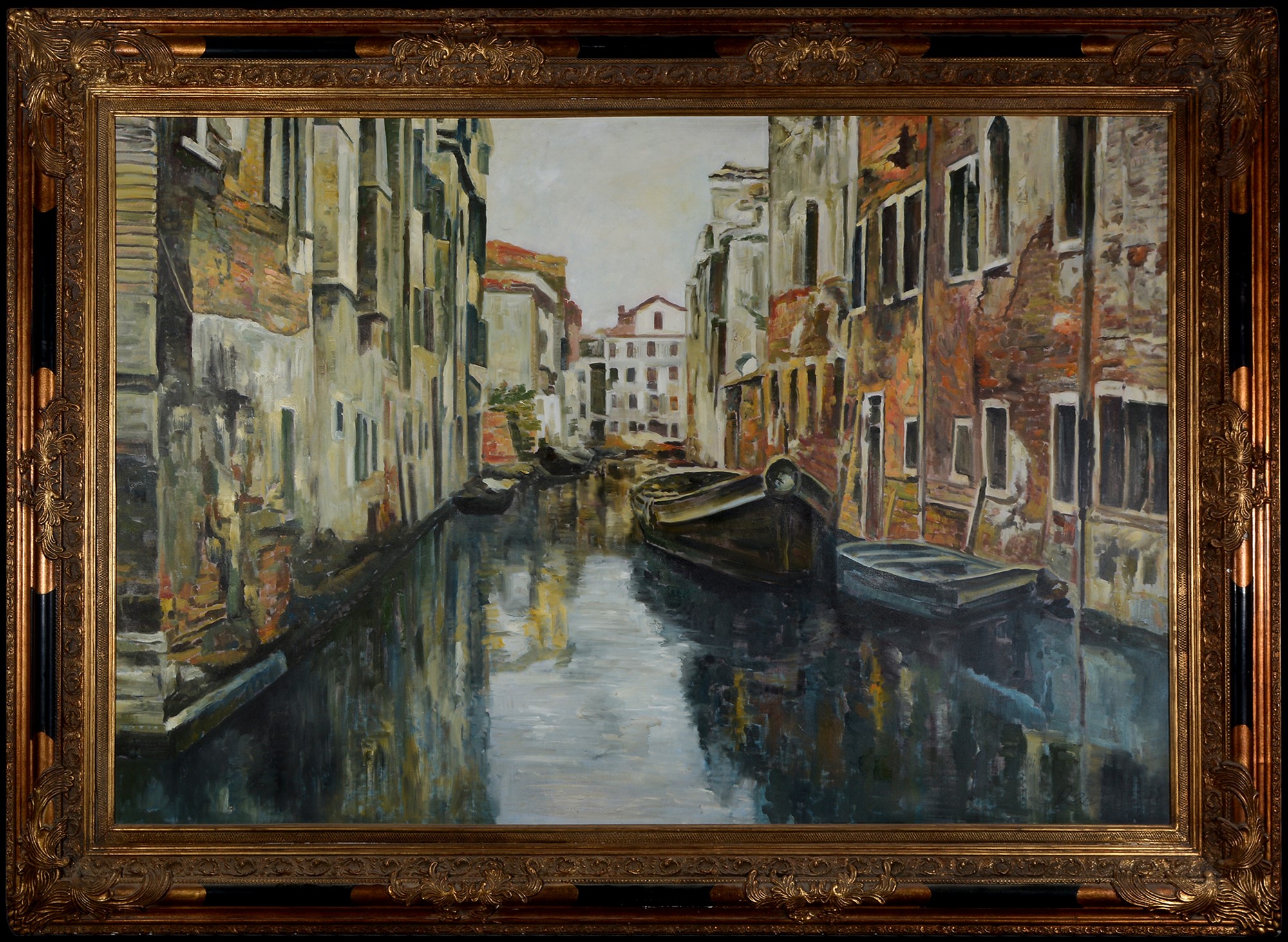 20th Century European School - Venetian backwater,