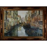 20th Century European School - Venetian backwater,