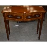 Mahogany side table.