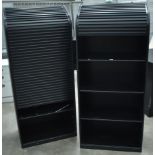 Ebonised file storage units