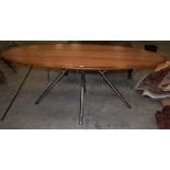 Teak dining table.