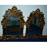 Pair of wall mirrors.