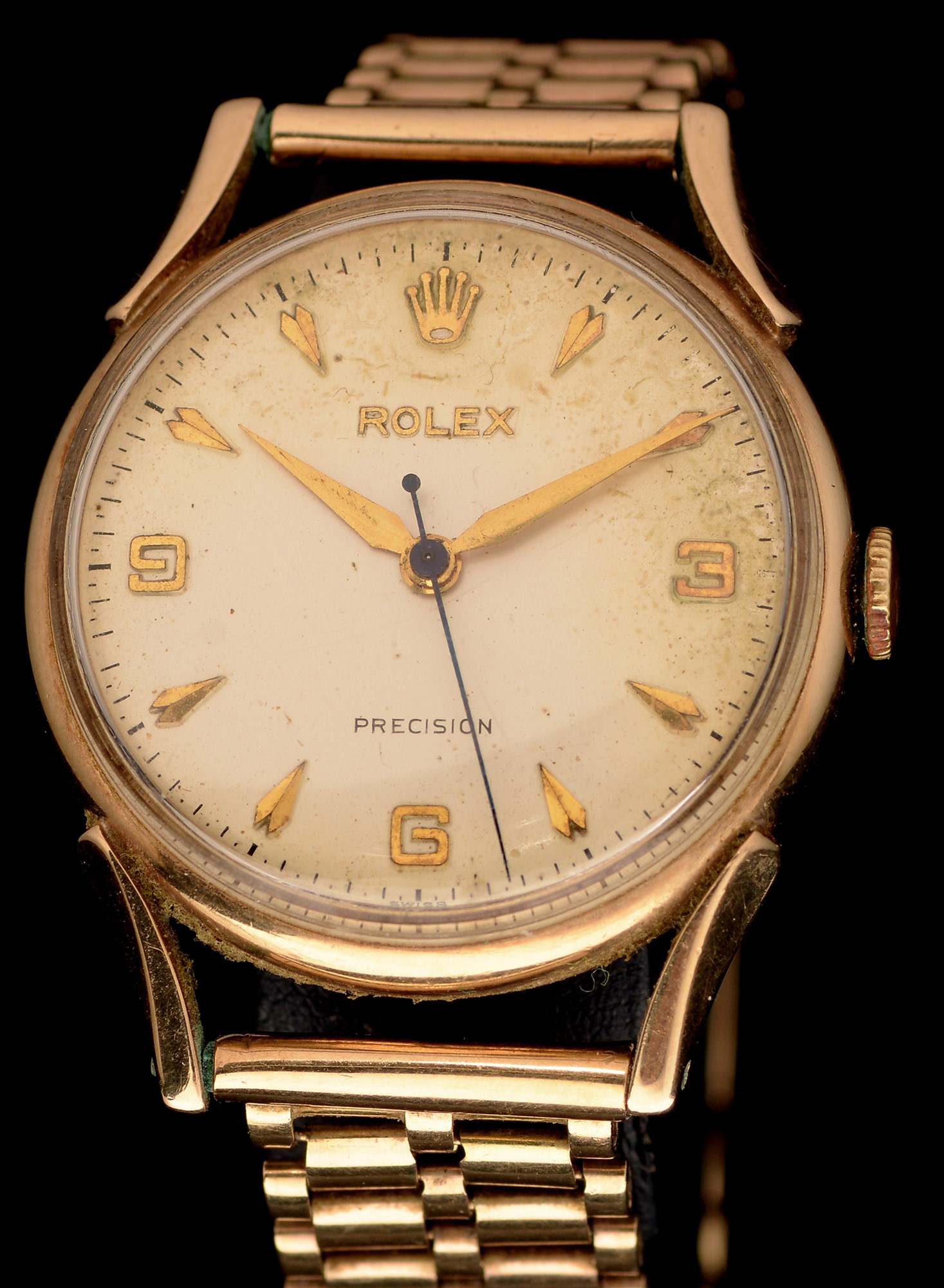 Rolex 9ct gold watch