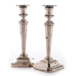 Pair of silver candlesticks