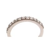 Diamond half hoop eternity ring