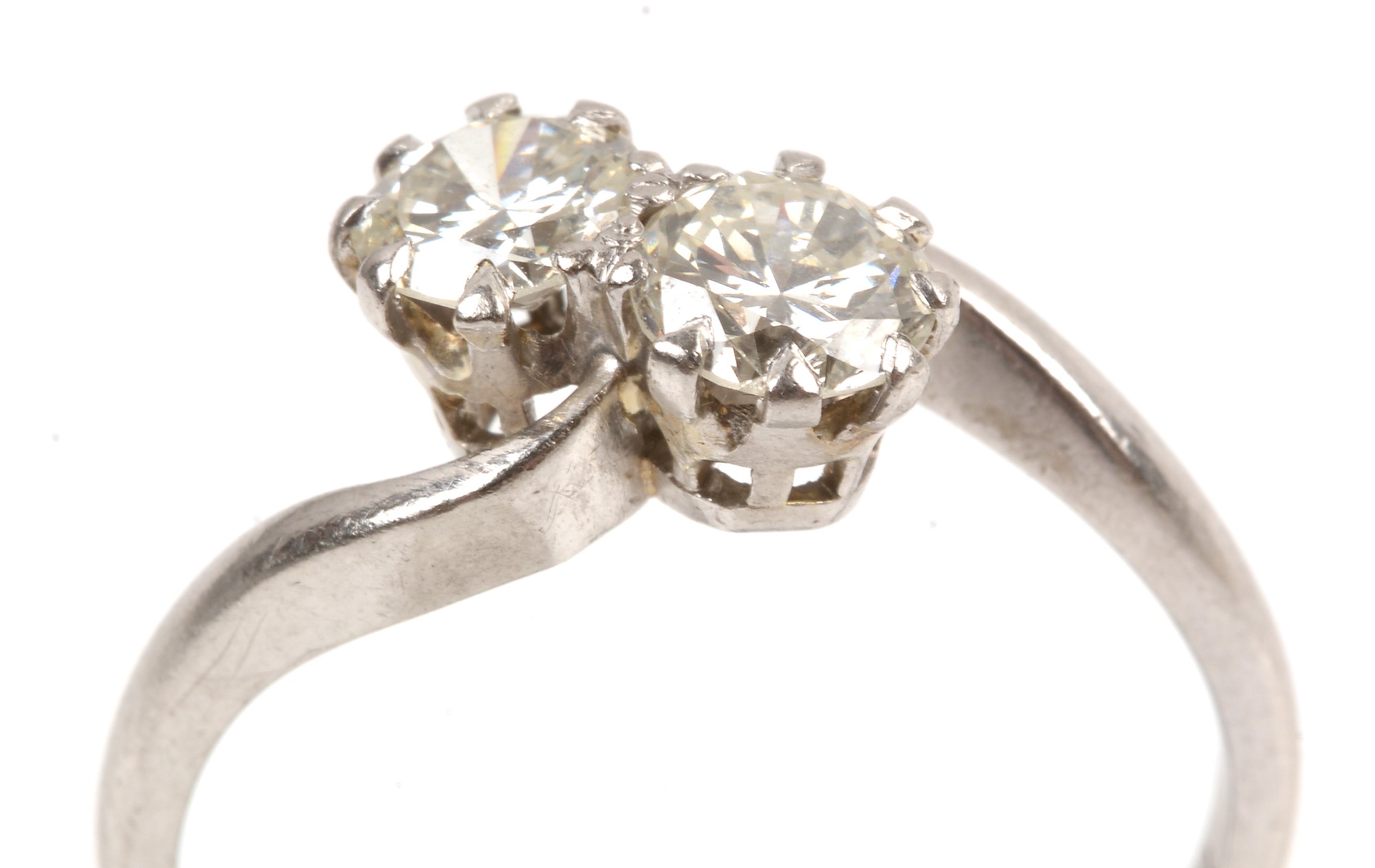 Two stone diamond ring