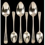 George III silver spoons