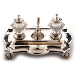 Silver desk stand