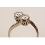 Two stone diamond ring