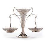 A George V silver epergne