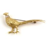 Pheasant brooch