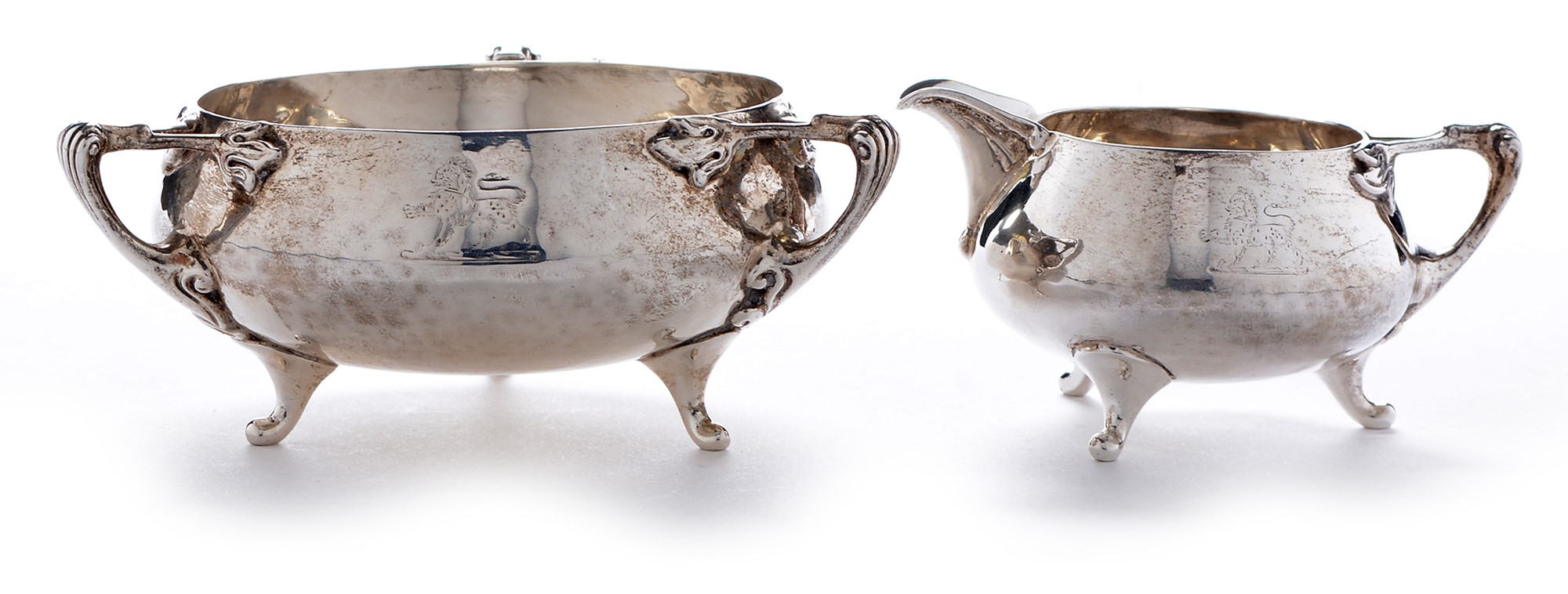 Arts and Crafts silver jug and bowl