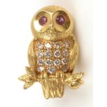 Owl brooch