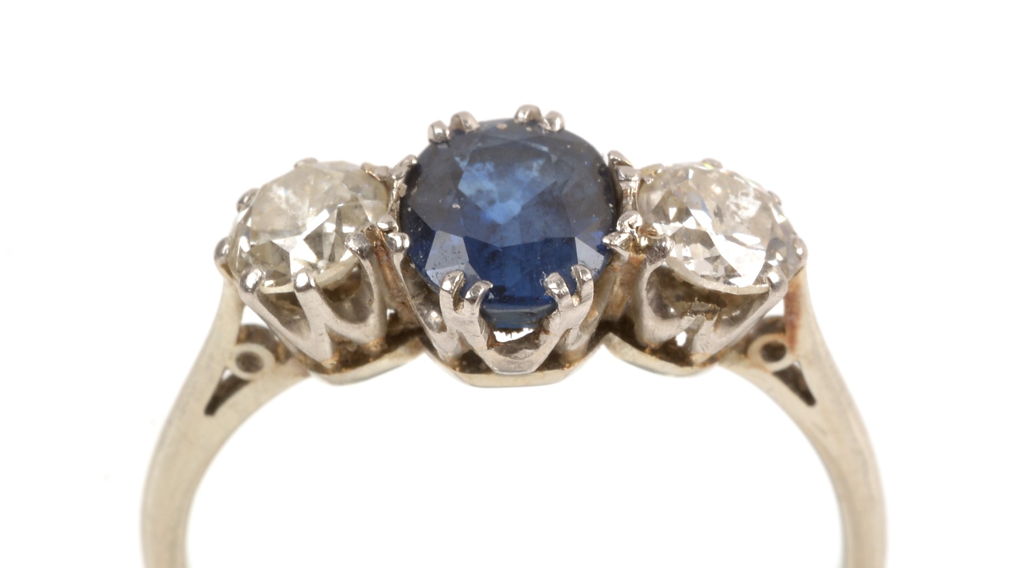 Sapphire and diamond ring