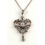 Edwardian diamond pendant