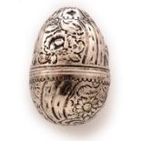 Silver nutmeg grater