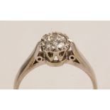 Solitaire diamond ring