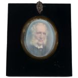 Attributed to William Ashton RA - a miniature portrait