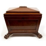 A William IV mahogany cellarette