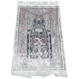 Silk prayer rug