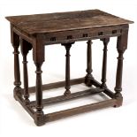 A oak credence/altar table