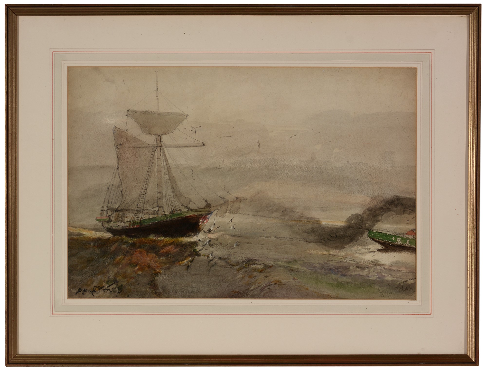 George Edward Horton - watercolour. - Image 2 of 2