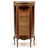 19th Century kingwood and metal mounted vitrine