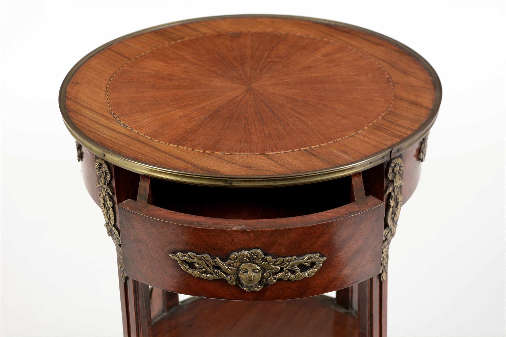 20th century Empire style kingwood and rosewood banded mahogany occasional table - Image 2 of 3