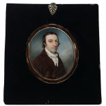 Circle of John Smart - miniature portrait