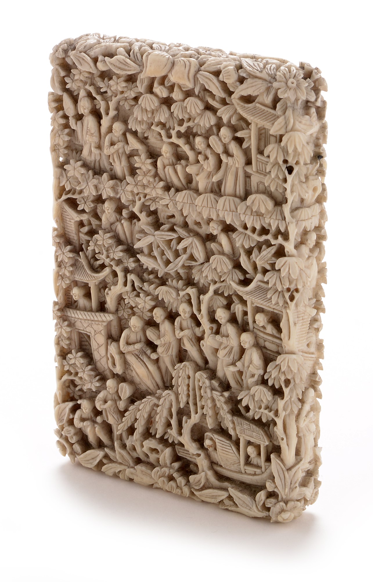 Chinese ivory card case - Image 4 of 10