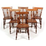 19th Century ash and elm dining chairs