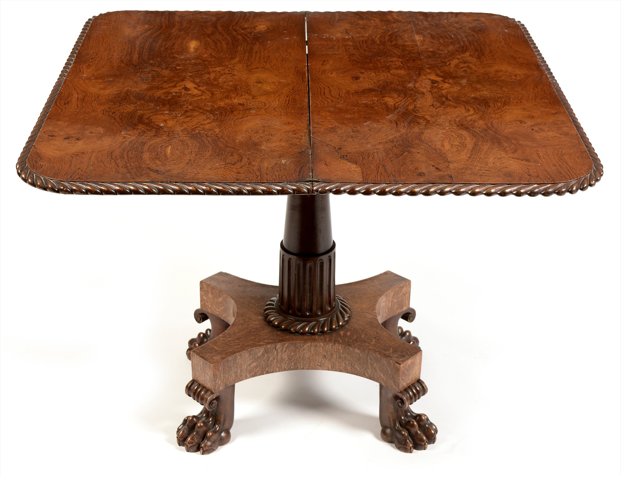 William IV and later card table - Image 2 of 3