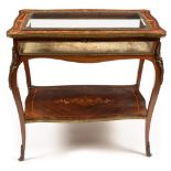 19th Century rosewood and inlaid bijouterie table