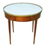 A French Directoire mahogany table bouillotte