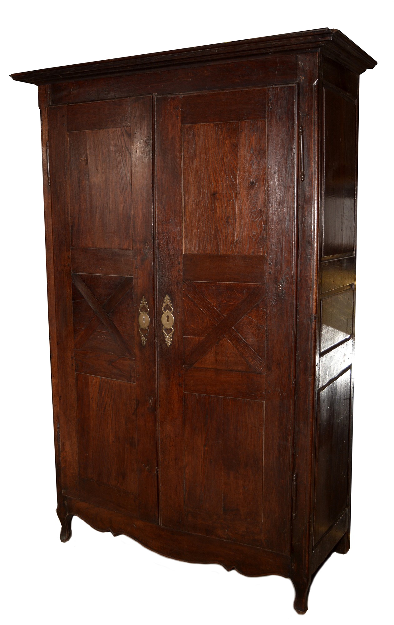 An 18th Century French Provincial oak armoire.