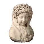 Marble bust of a girl