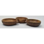 Three Robert Thompson bowls