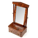 A 19th cenutry mahogany and boxwood strung toilet mirror