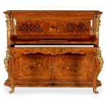 An impressive late 19th Century burr walnut