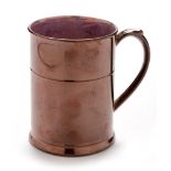 Copper lustre porter mug