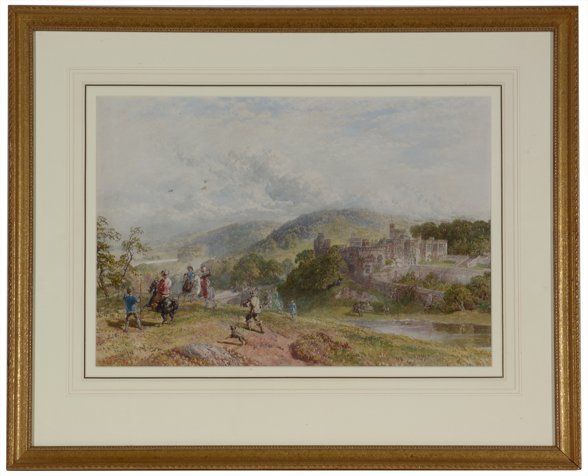 George Haydock Dodgson - watercolour. - Image 2 of 2