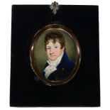 Early 19th Century British School - miniature bust portrait