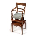 A 19th Century Regency style child's high chair