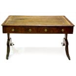 A Regency mahogany library table.