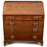 George III oak bureau