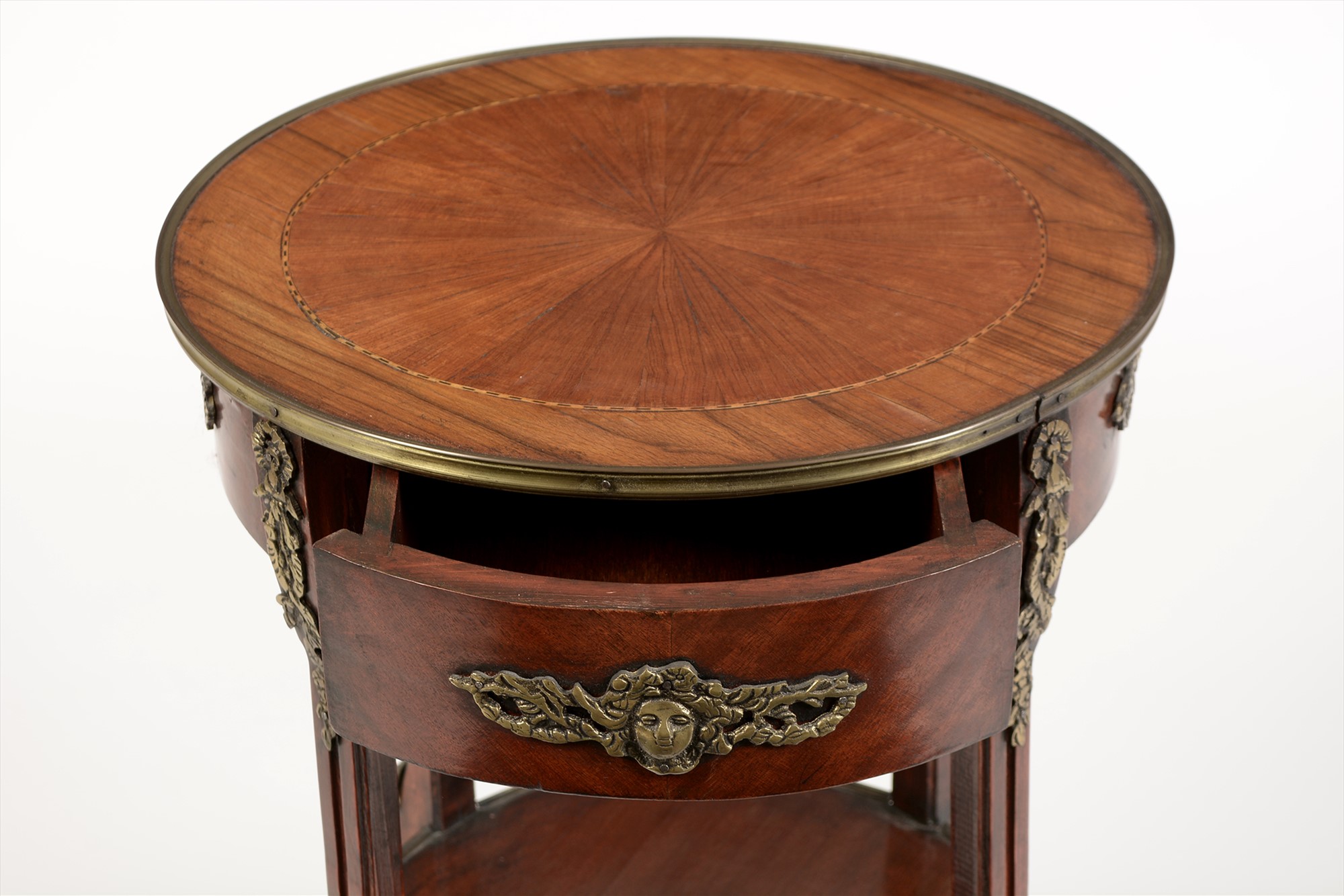 20th century Empire style kingwood and rosewood banded mahogany occasional table - Image 3 of 3