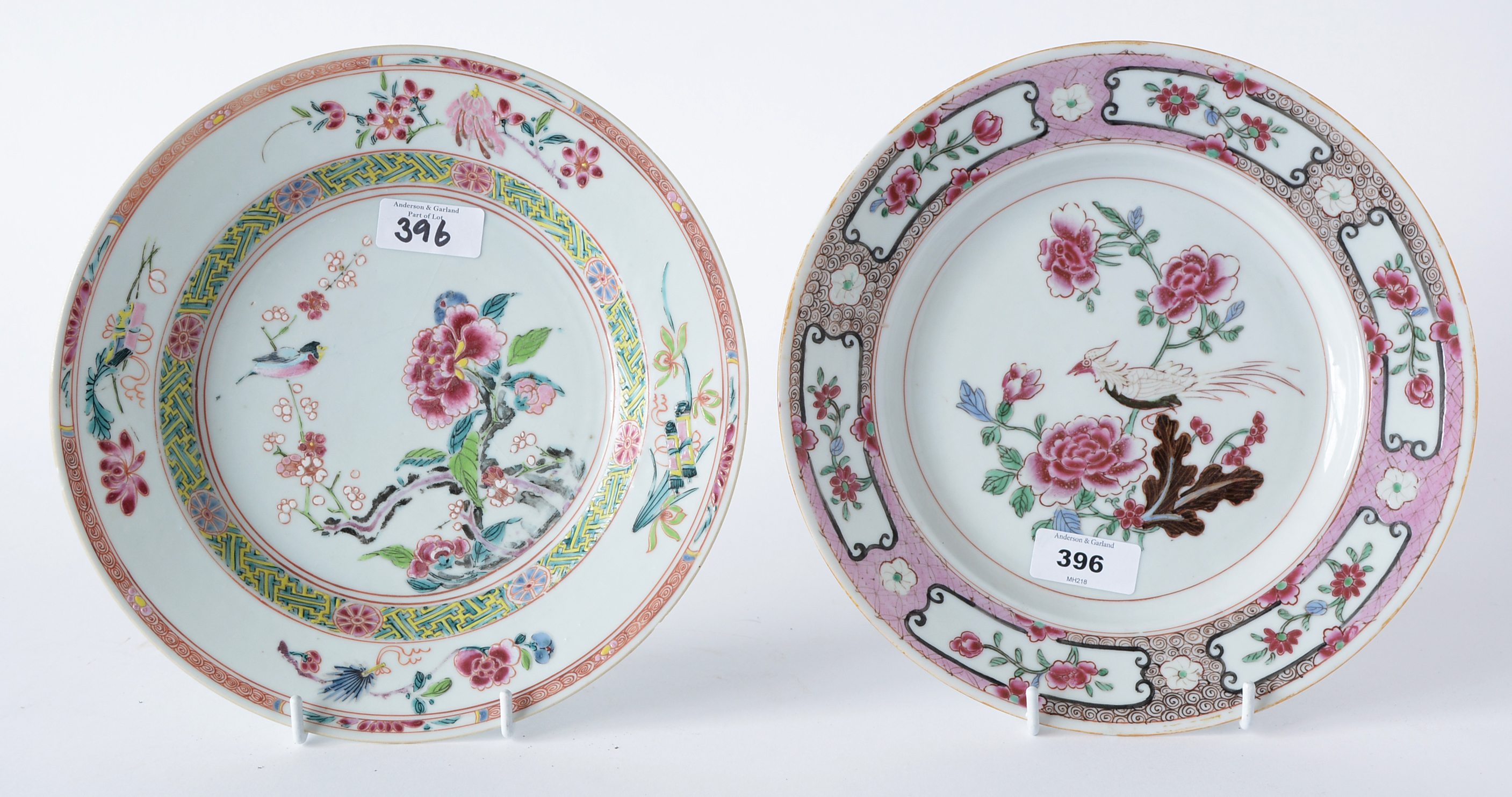 Two Chinese Famille Rose plates - Image 11 of 11