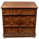 18th Century Continental oak chest of drawers