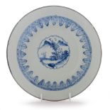 Chinese blue and white charger