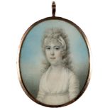 18th Century British School - miniature portrait